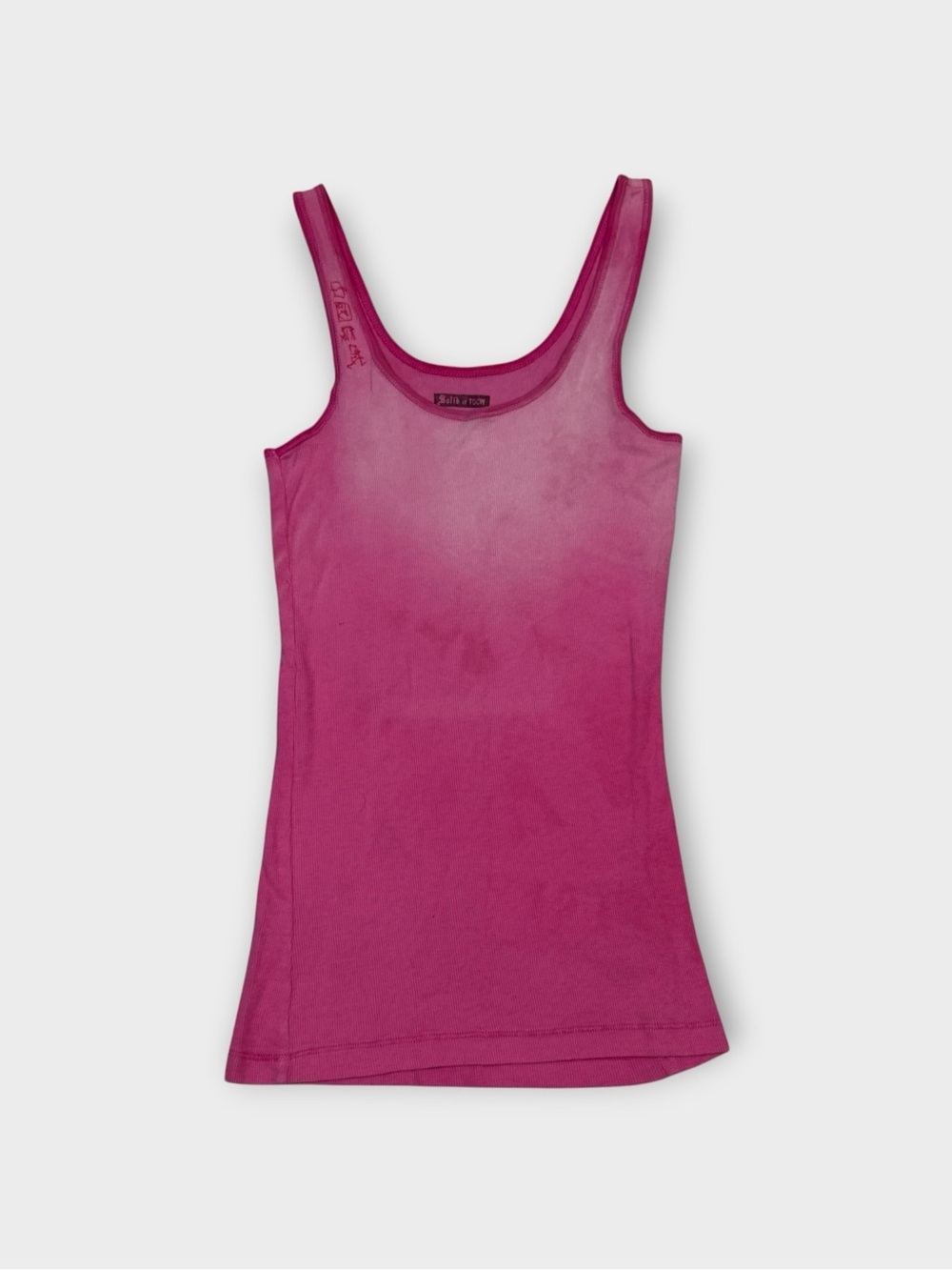The Great China Wall Fuchsia Scoop Neck Tank